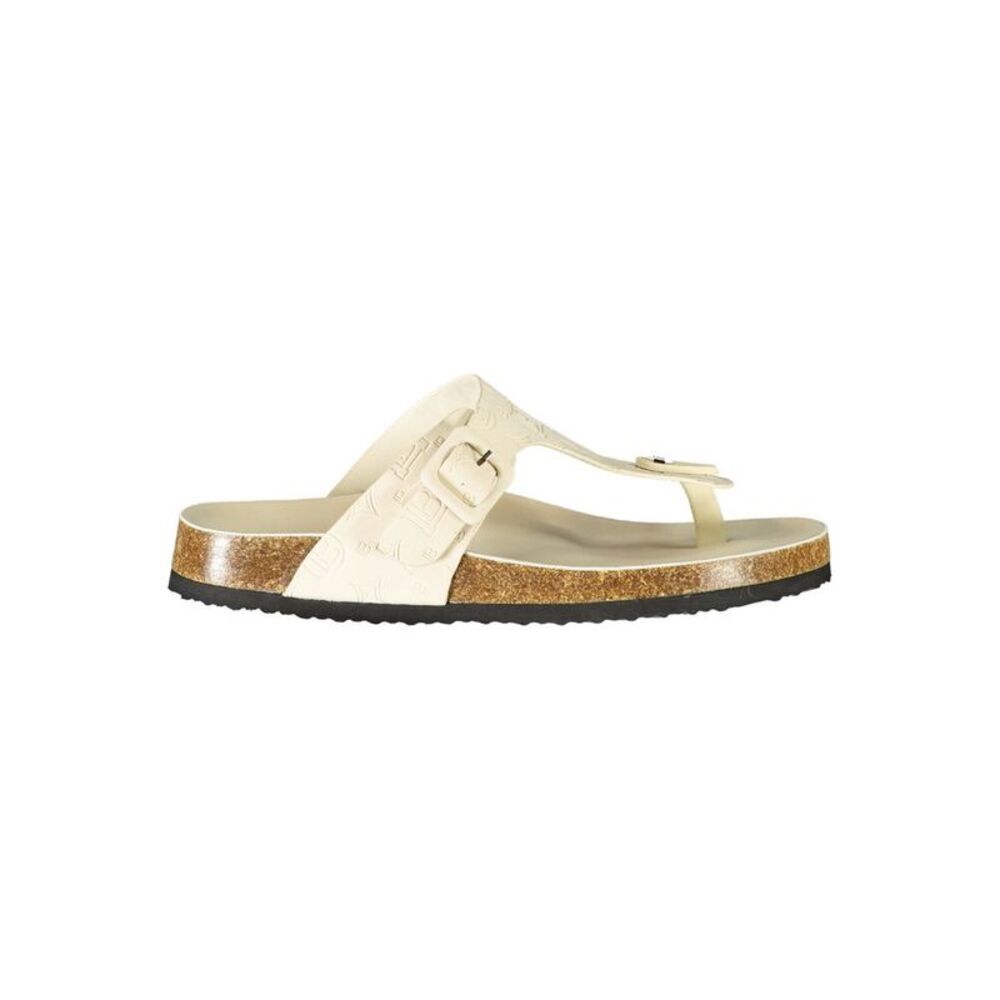 Laura Biagiotti Bianco Poliuretano Donna Ciabatta for Effortless Women's
